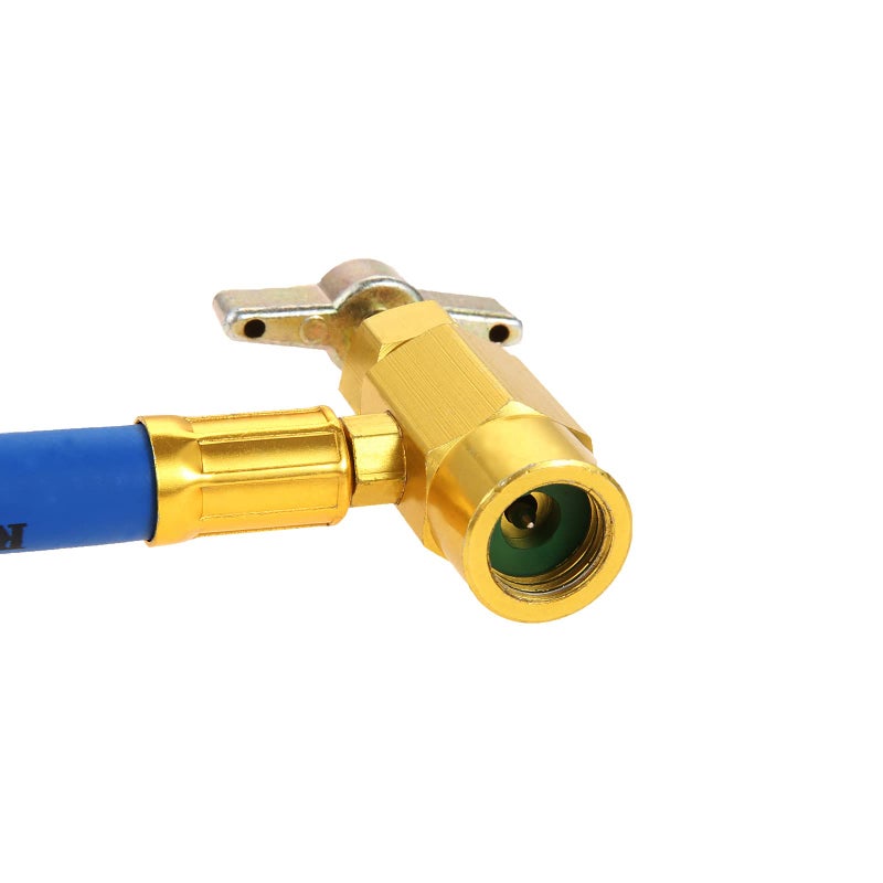 Aupoko R134A AC Refrigerant Charge Hose, 1/2â€ Acme Can Opener Tap Dispensing Piercing Valve, and Recharge Hose with Pressure Gauge, Fits for Car AC Air Conditioning Refrigerant - Image 4